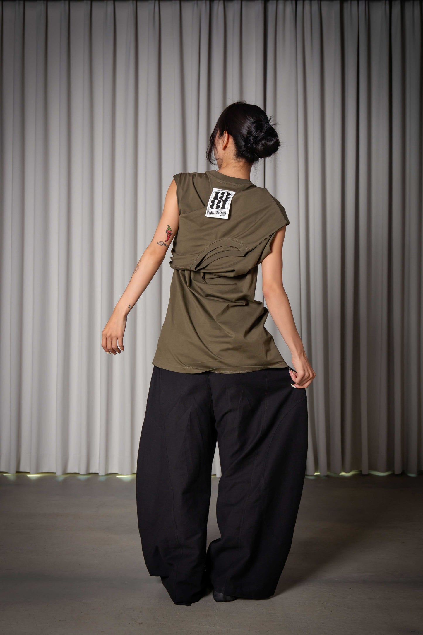 2WAY TANKTOP khaki