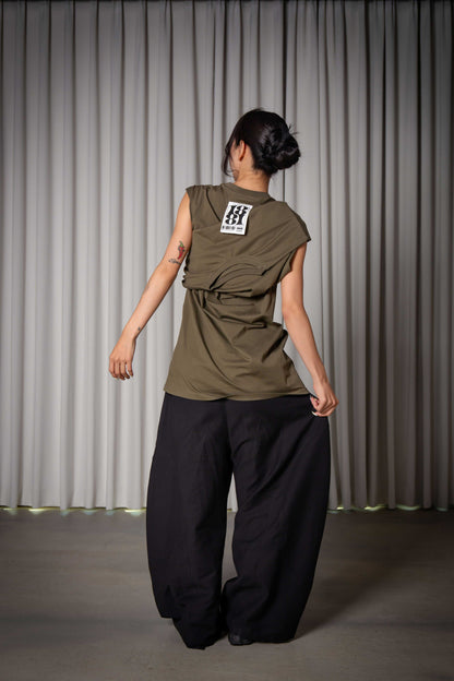 2WAY TANKTOP khaki