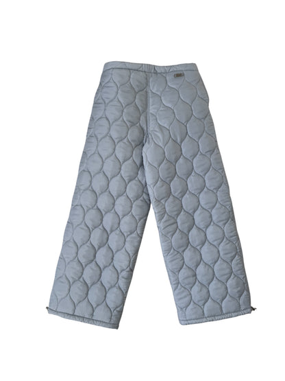 QUILTING WIDE PANTS gray