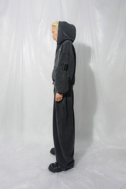 VOLUME SWEAT PANTS black