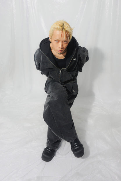 VOLUME SWEAT PANTS black