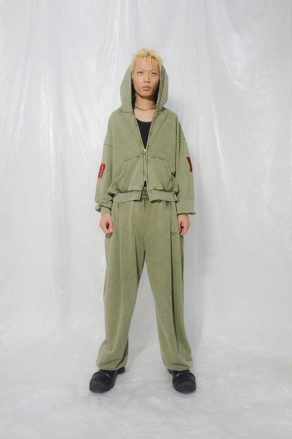 VOLUME SWEAT PANTS khaki