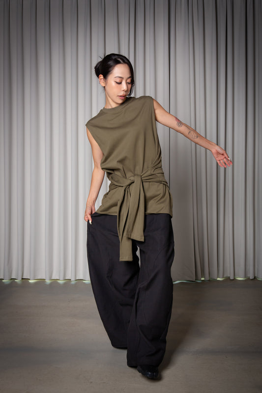 2WAY TANKTOP khaki