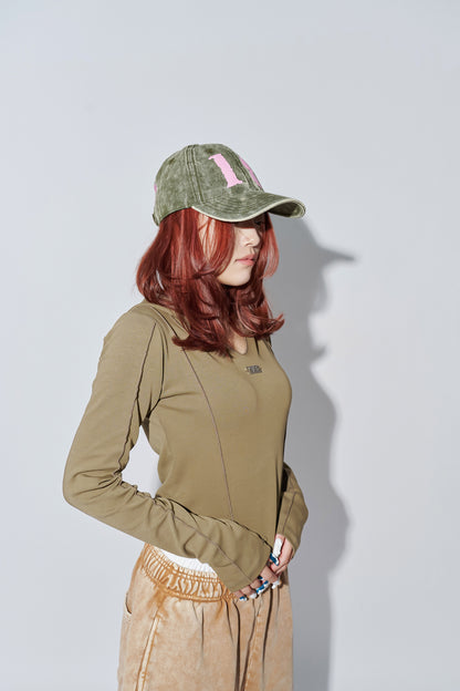 LOGO CAP khaki