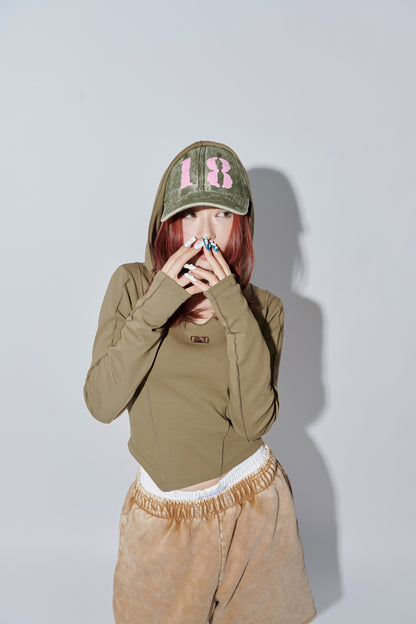 LOGO CAP khaki