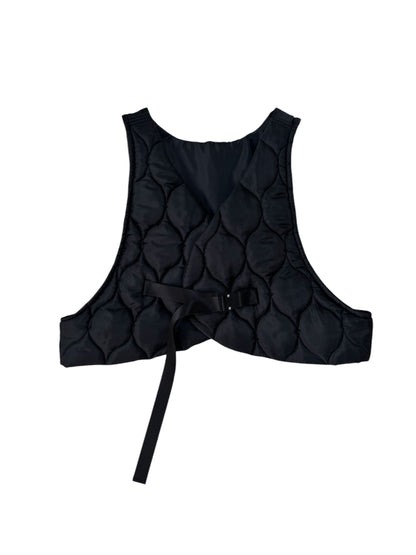 QUILTING VEST black