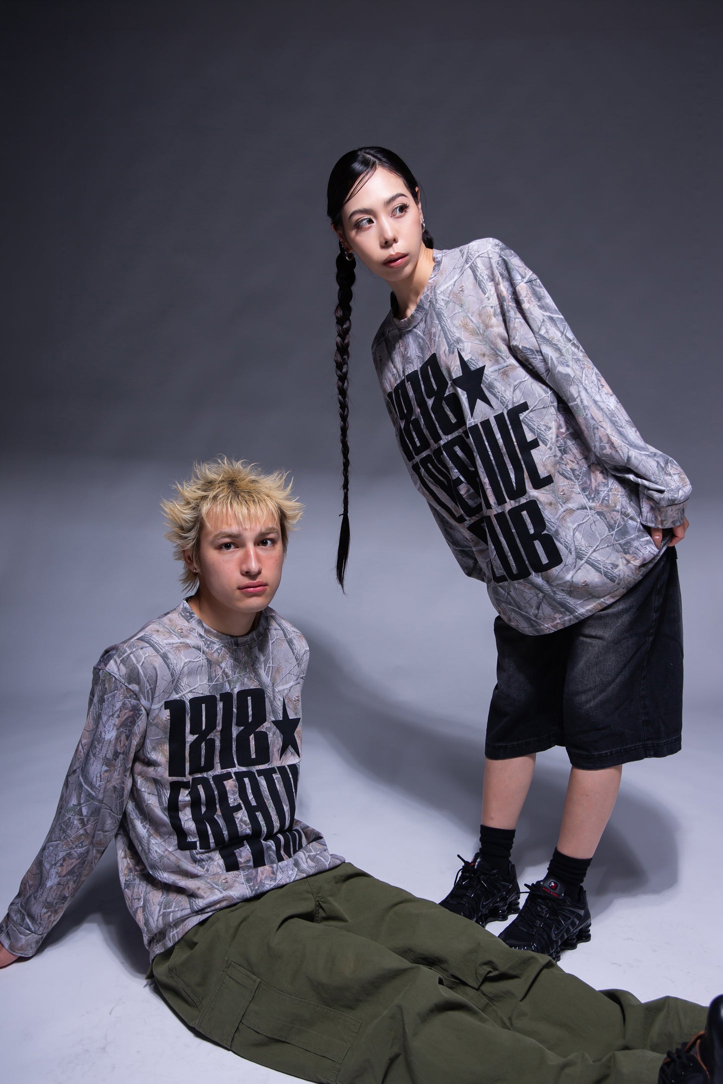 CAMO L/S T-SHIRT khaki