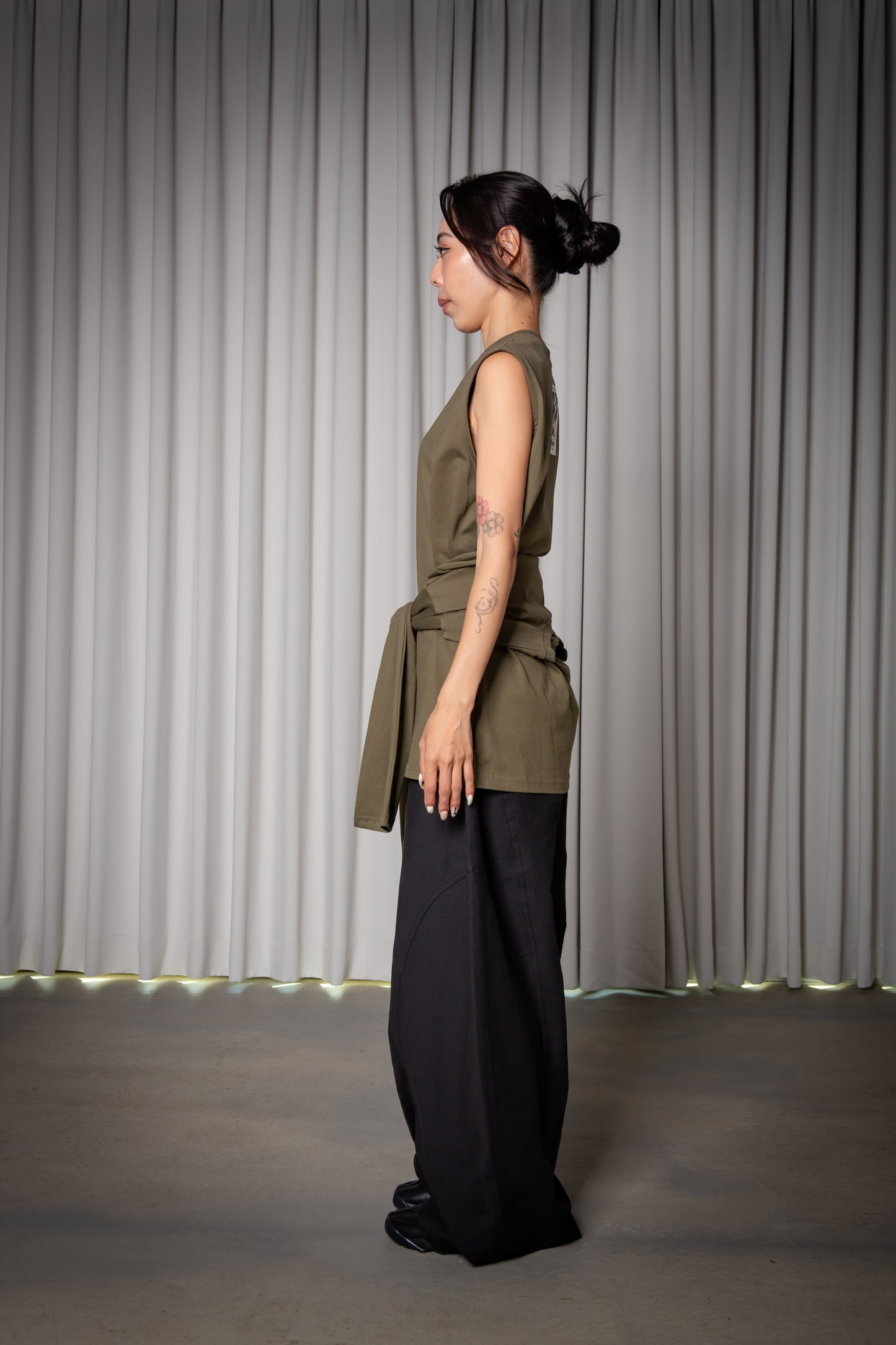 2WAY TANKTOP khaki