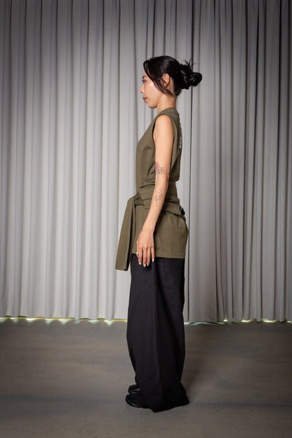2WAY TANKTOP khaki