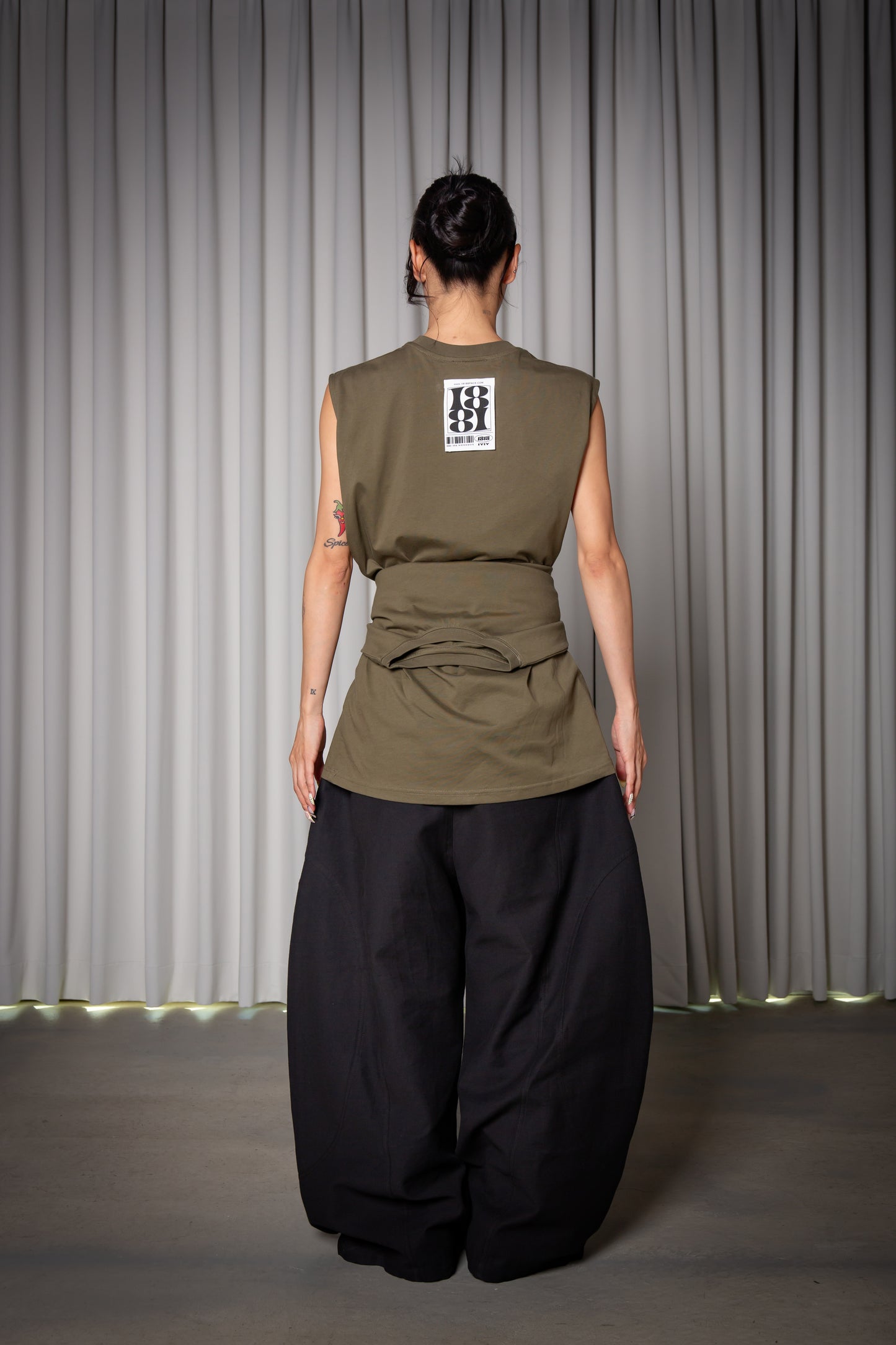 2WAY TANKTOP khaki