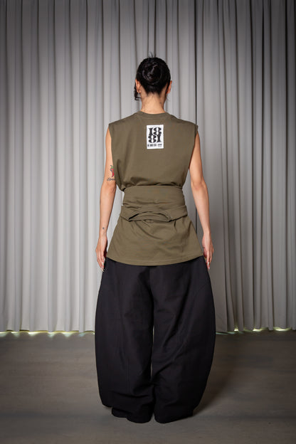 2WAY TANKTOP khaki