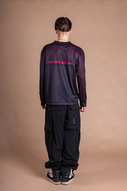MESH TEAM L/S TEE black