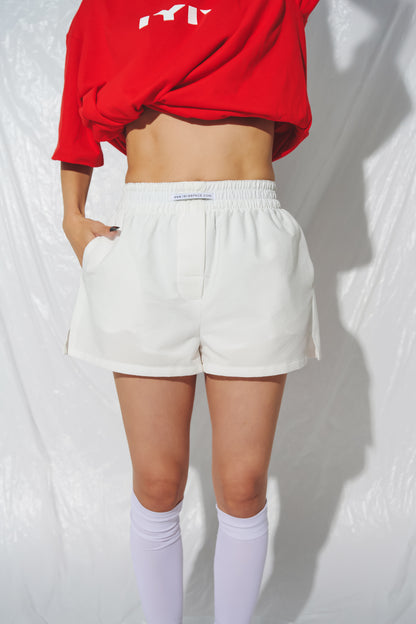 SHORT PANTS white