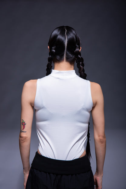 BODYSUIT TANK TOP white