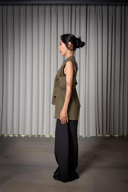 2WAY TANKTOP khaki