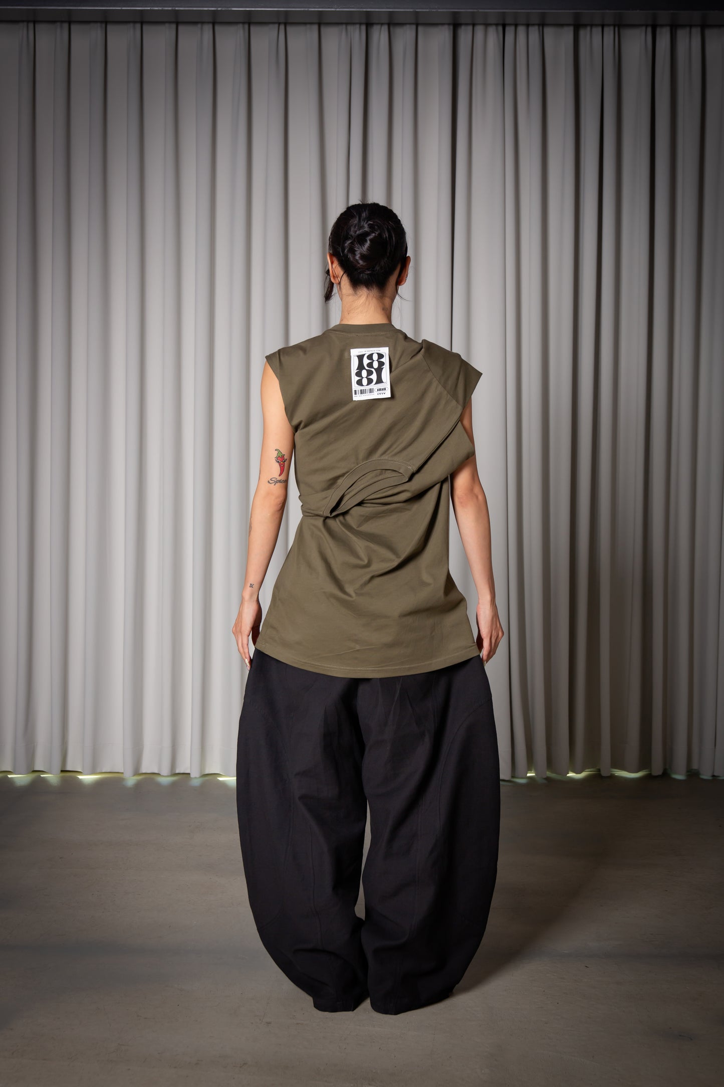 2WAY TANKTOP khaki