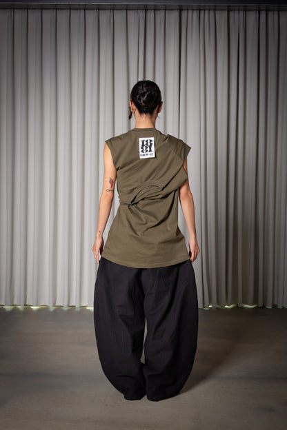 2WAY TANKTOP khaki