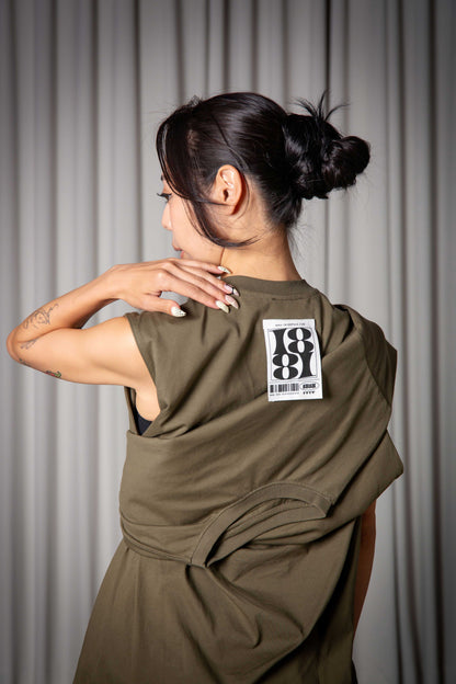 2WAY TANKTOP khaki