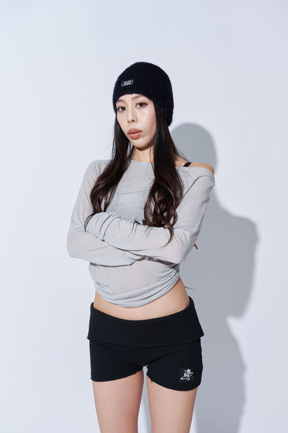 1818 SHAGGY BEANIE black