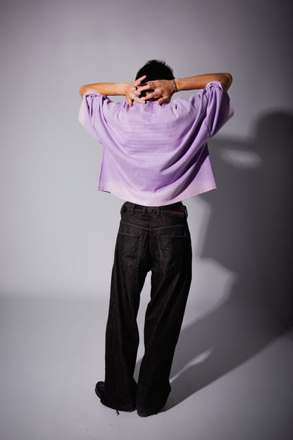 WASHED BIG TEE purple