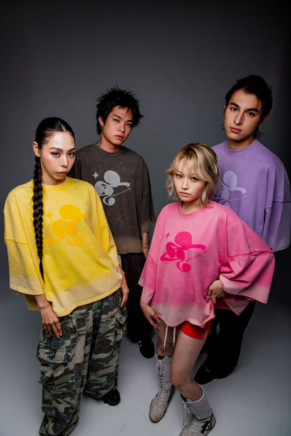 WASHED BIG TEE yellow