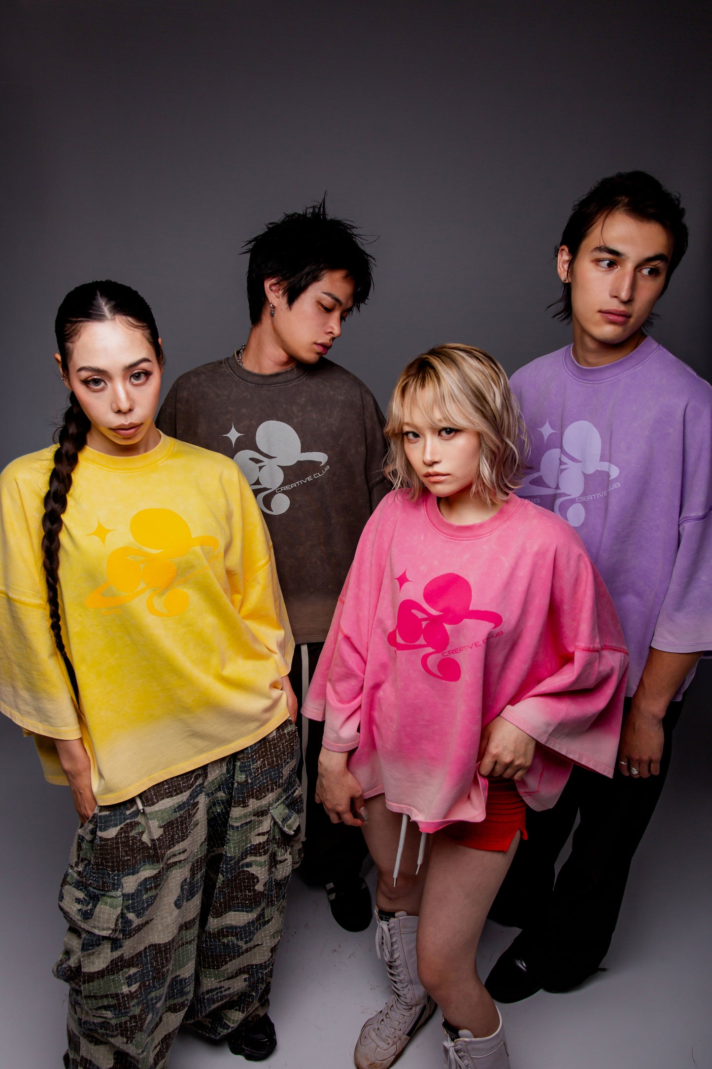 WASHED BIG TEE pink