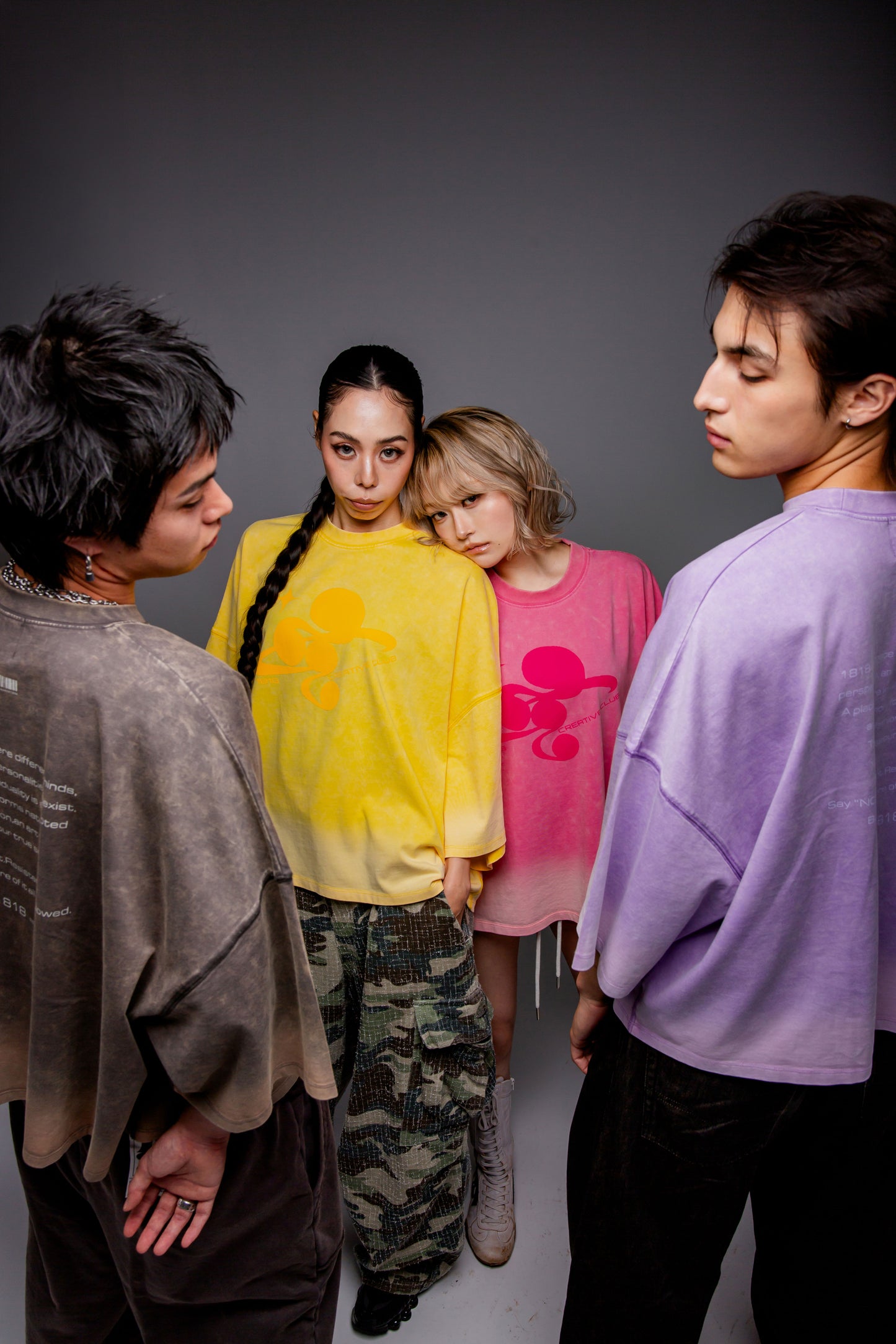 WASHED BIG TEE yellow