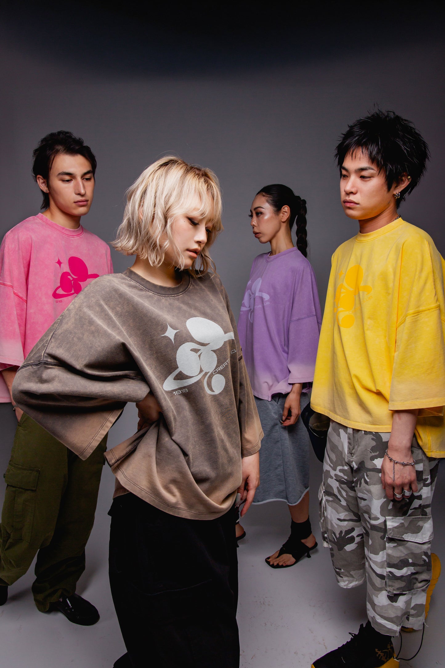 WASHED BIG TEE gray