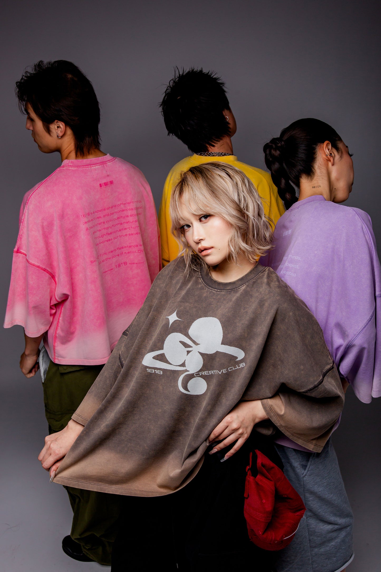 WASHED BIG TEE gray