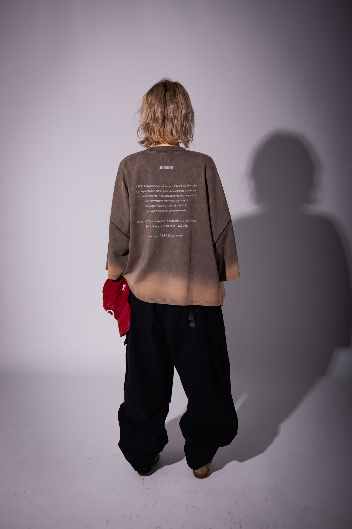 WASHED BIG TEE gray