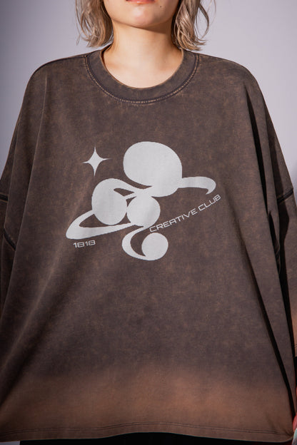 WASHED BIG TEE gray