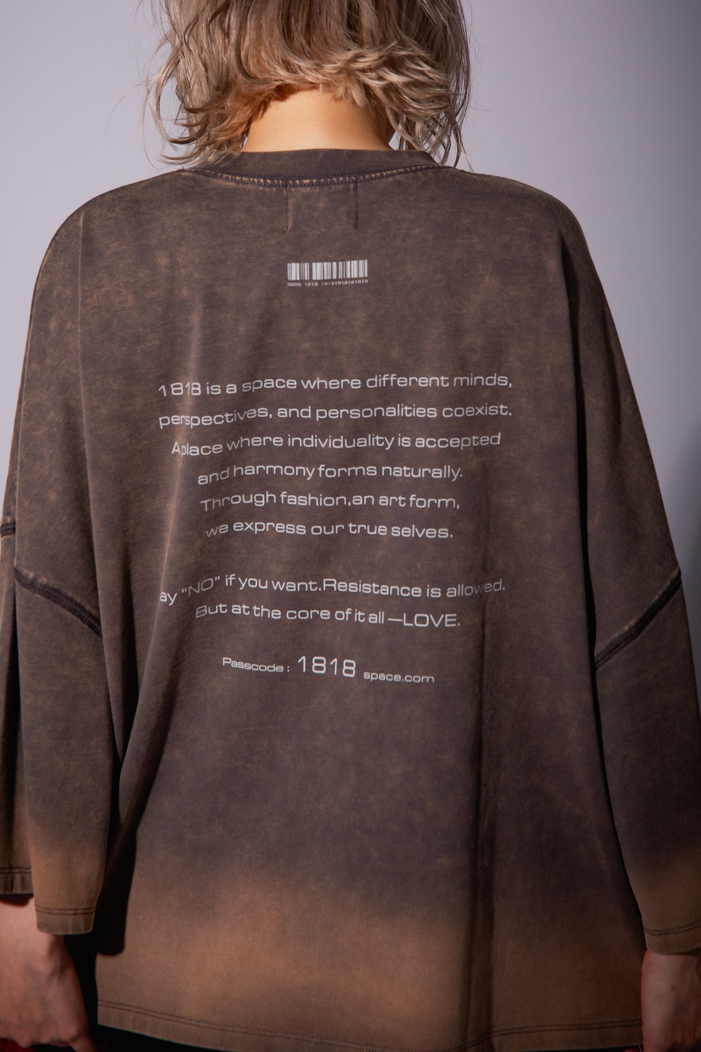 WASHED BIG TEE gray