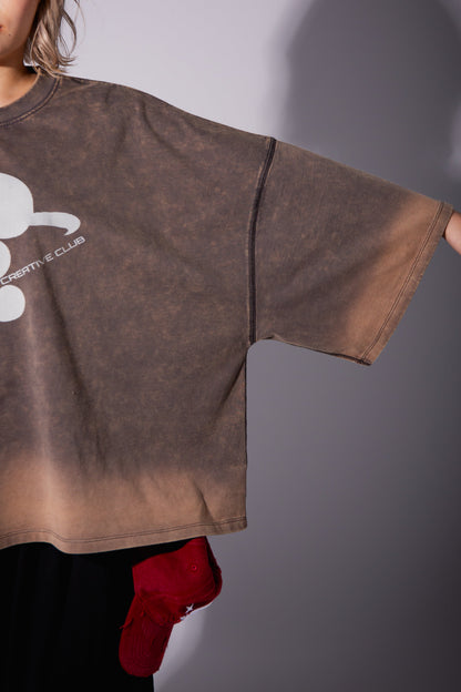WASHED BIG TEE gray