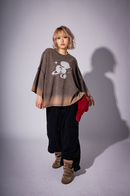 WASHED BIG TEE gray