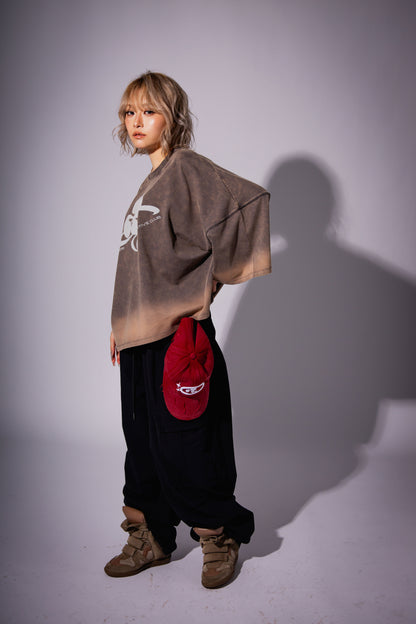 WASHED BIG TEE gray