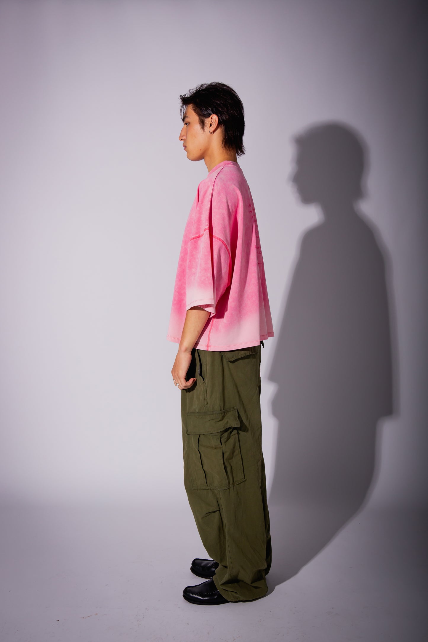 WASHED BIG TEE pink
