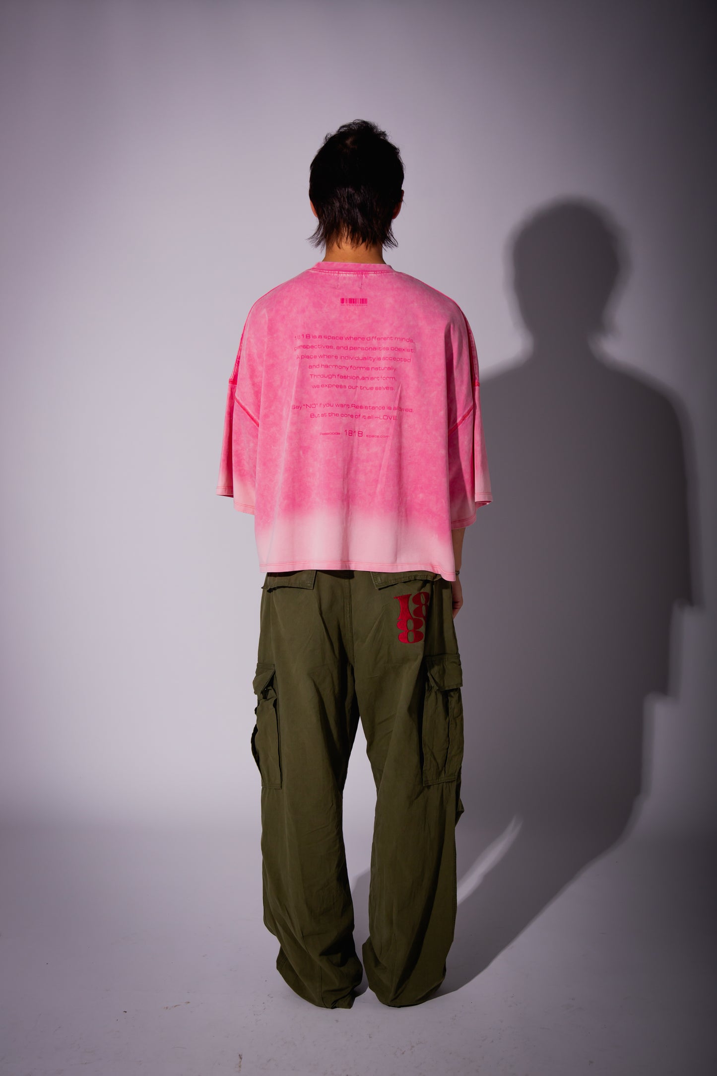 WASHED BIG TEE pink