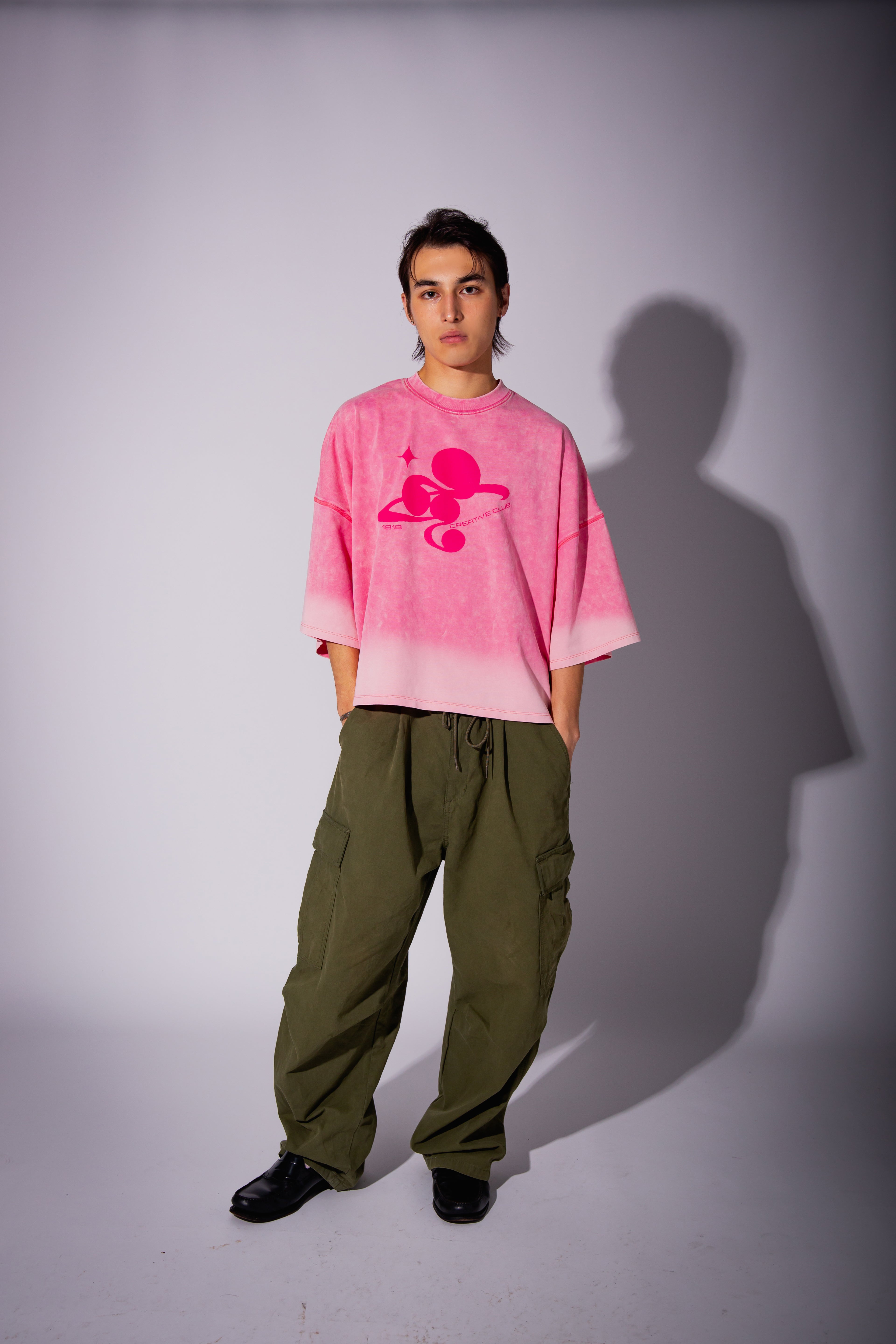 【新品】 pois blouse tee ピンク WASHED BIG TEE pink – 1818