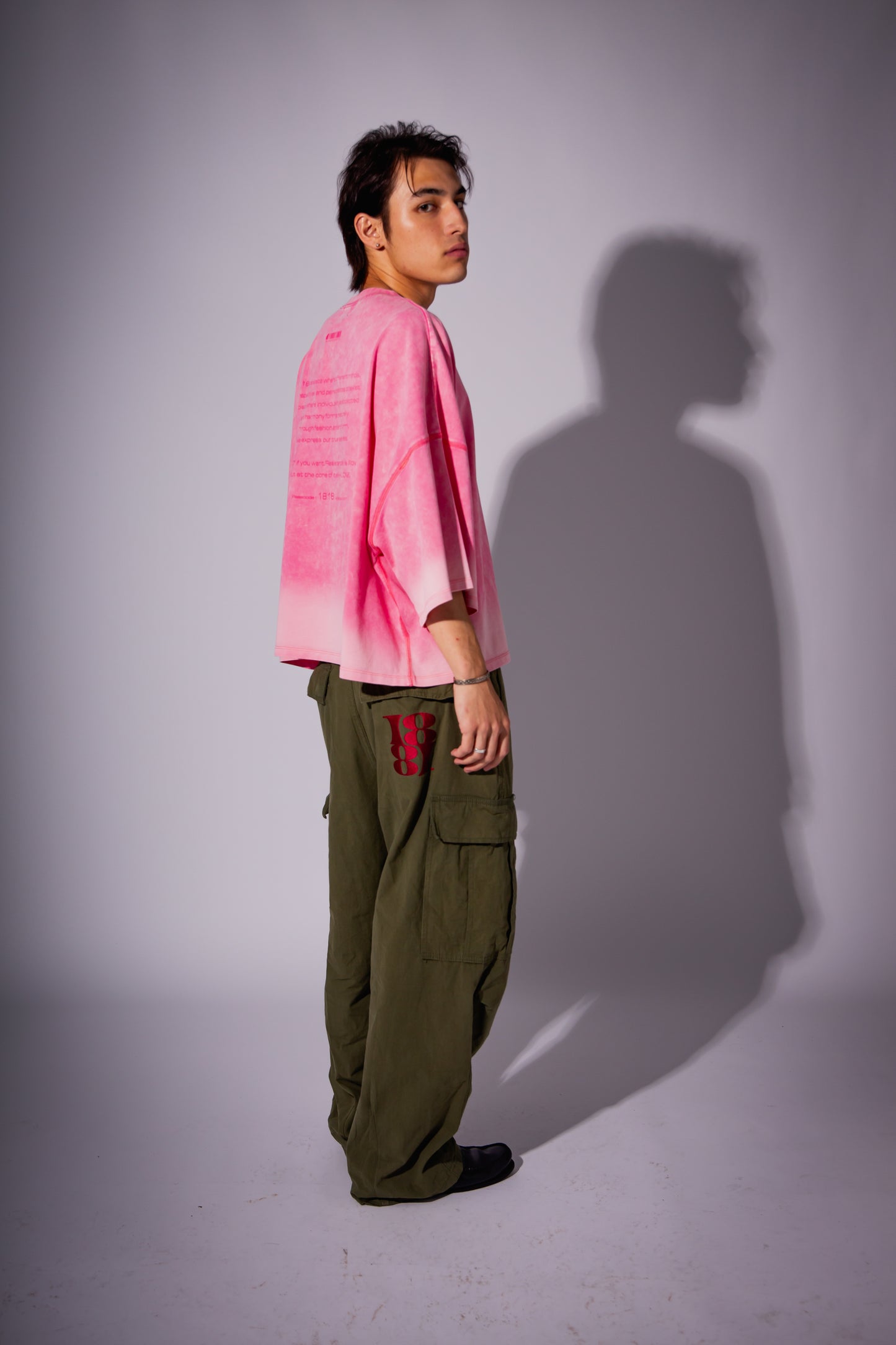 WASHED BIG TEE pink