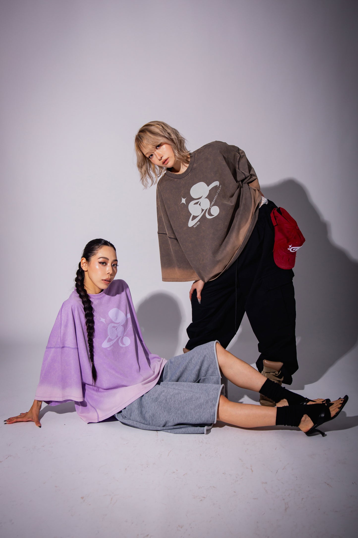 WASHED BIG TEE gray