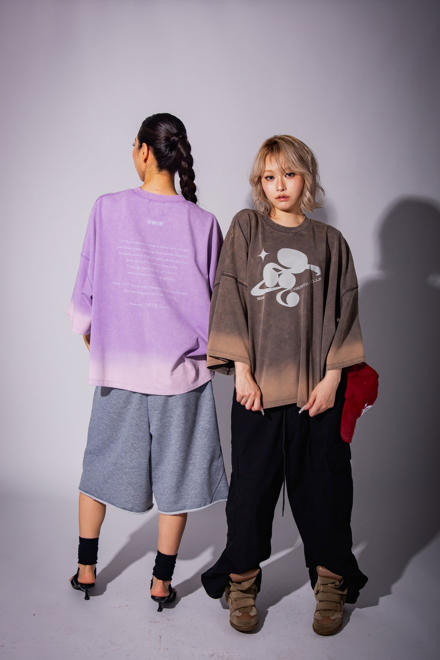 WASHED BIG TEE gray