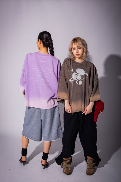WASHED BIG TEE gray