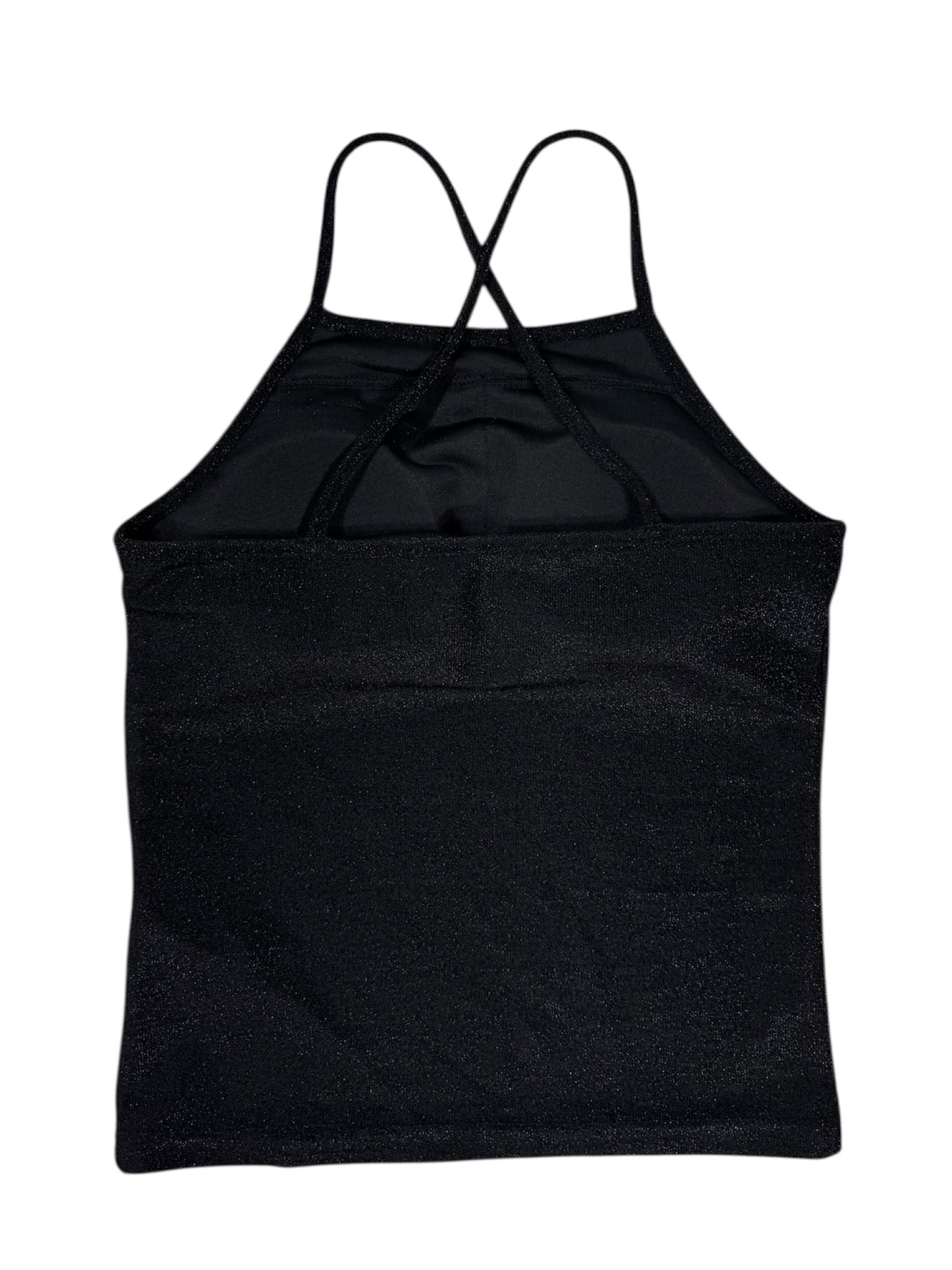 GLITTER CAMI black