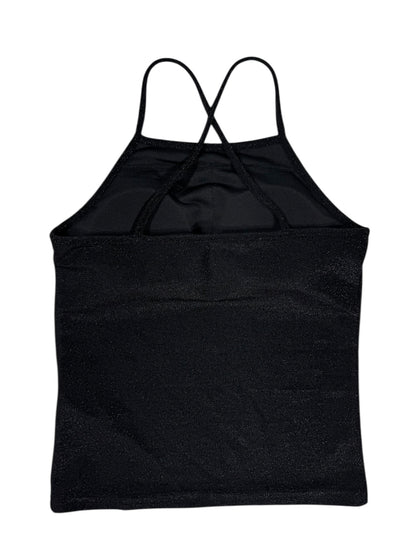 GLITTER CAMI black