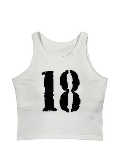 NUMBERING TANKTOP white