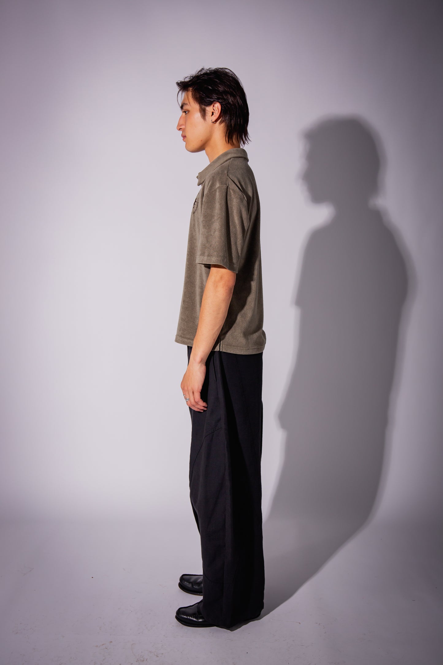 PILE POLO SHIRT khaki