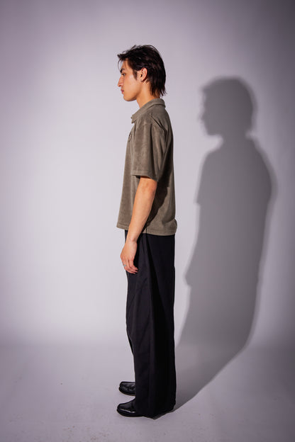 PILE POLO SHIRT khaki