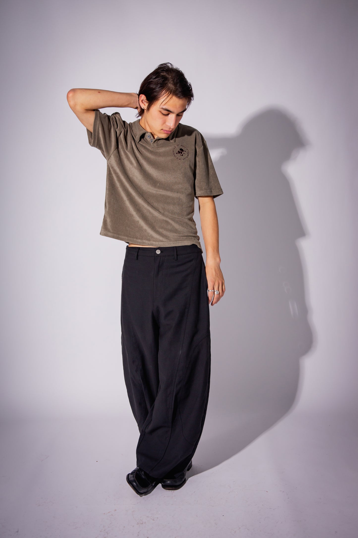 PILE POLO SHIRT khaki