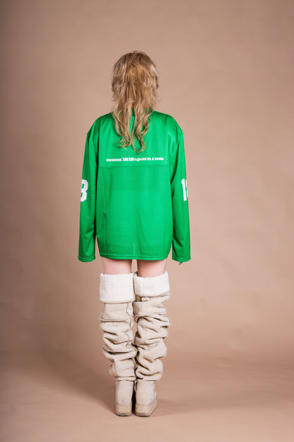 MESH TEAM L/S TEE green