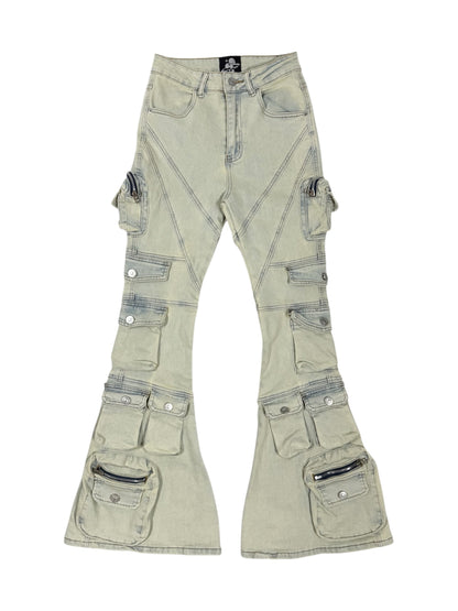 POCKET FLARE DENIM wash